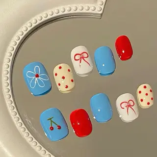 ネイル By moonネイル 🌷ワンホン/韓国風のネイルデザイン