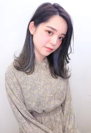 ミディアム カラー メンズヘア特化 崎田 成人のヘアスタイル