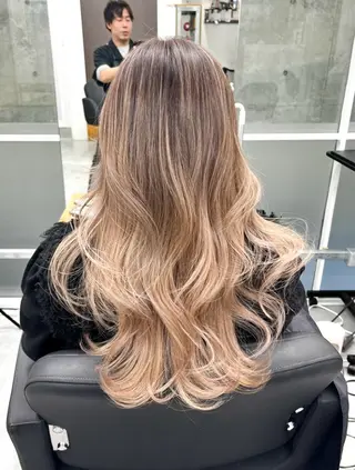 ロング カラー Kotoko🖤/海 外/バレイヤージュのヘアスタイル