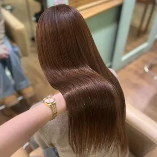 セミロング カラー 🌙Runa つや髪 /モテ/カットのヘアスタイル