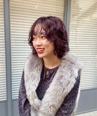 ショート 🪸暖色艶カラー/ shiori🫧のヘアスタイル