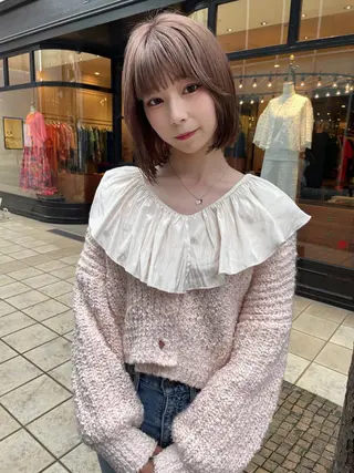 ショート カラー 髪質改善will hairdesignのヘアスタイル