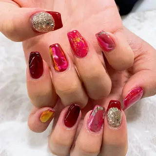 ネイル ⭐︎休業中の練習⭐︎ JNA認定講師髙橋のネイルデザイン