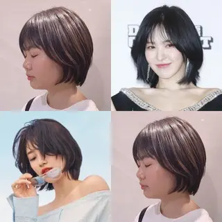 ショート カラー ヘアアレンジ As hair所属・柔らか垢抜けｶﾗｰと ｶｯﾄ🫧ASUKAのヘアスタイル
