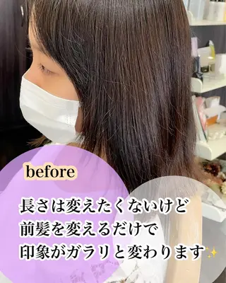 ミディアム キッズ 安藤 まどかのヘアスタイル