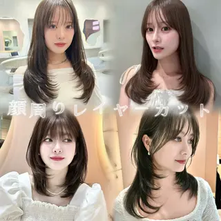 セミロング レイヤー/暖色カラー /パーマ/落合 歩夢のヘアスタイル