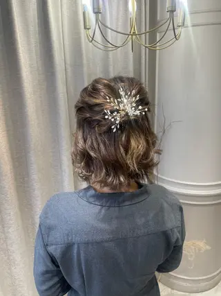 ショート ヘアアレンジ ayano / 透明感・くすみカラーのヘアスタイル