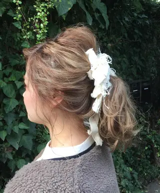 カラー ヘアアレンジ 森 早希絵のヘアスタイル