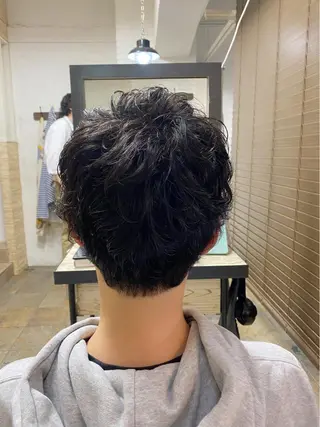 パーマ メンズ 杉井 恵里のヘアスタイル