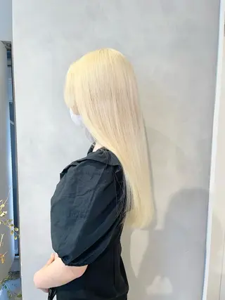 ロング カラー ブロンド・ハイトーン ／遠藤将太のヘアスタイル