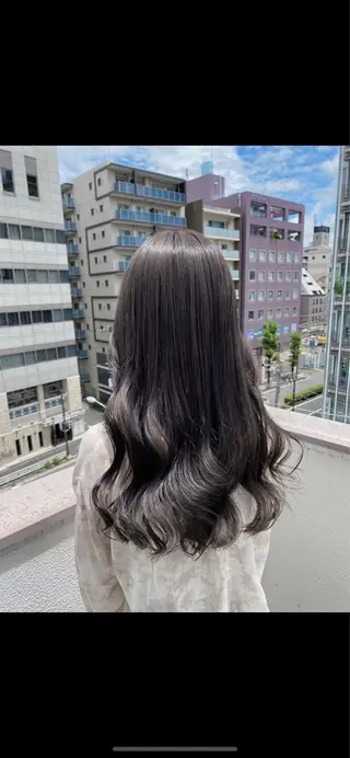 セミロング カラー パーマ ヘアアレンジ メンズ キッズ ネイル マツエク・マツパ 韓国/トレンド レイヤー【101】のヘアスタイル