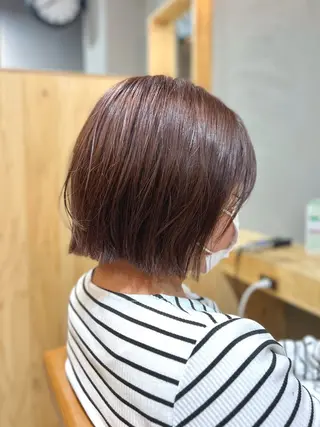 ショート カラー 神戸ボブ✂️ ioe三宮/田 伸佳のヘアスタイル