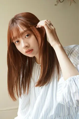 ミディアム カラー パーマ 髪質改善ストレート✨ パーマヘア✨YUKIのヘアスタイル