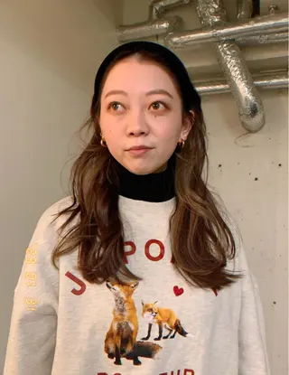 ロング カラー ハッシュカット/ MAYAのヘアスタイル