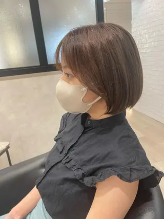 ショート カラー &chaLme   心斎橋所属・emi/髪質改善/ 韓国風/艶カラーのヘアスタイル