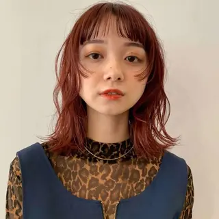 セミロング カラー HAIR MAKE  miel所属・🫧透明感カラー🫧 SHINSEIのヘアスタイル