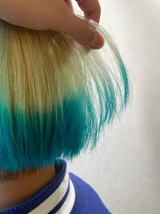 ショート カラー メンズ ブリーチ/ハイトーン 🌏💊RAINEのヘアスタイル