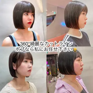 ショート Misaki /ボブ/縮毛矯正のヘアスタイル