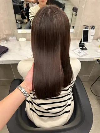 カラー 透明感ベージュ🤎 ナチュラルレイヤーのヘアスタイル