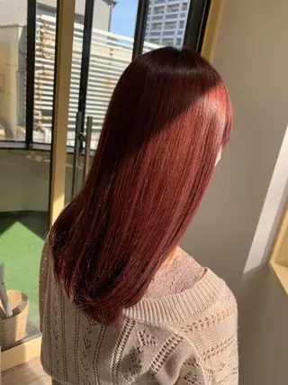 セミロング カラー ワタイショウタ 髪質改善✨眉毛サロンのヘアスタイル