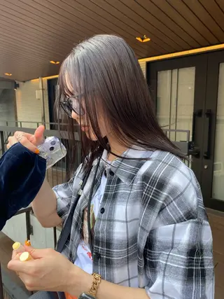 セミロング カラー YUUKI/ボブ パーマ.ウルフのヘアスタイル