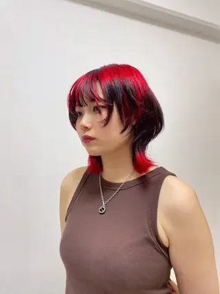 カラー はなえ/ブリーチ/複 雑履歴修正のヘアスタイル