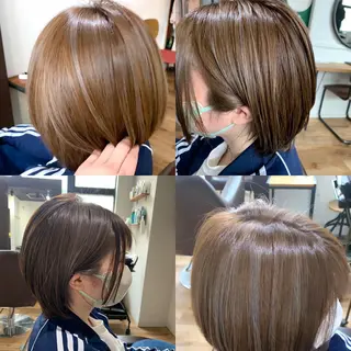 ミディアム カラー ハイライト✨髪質改善 TAKAさんです😊のヘアスタイル