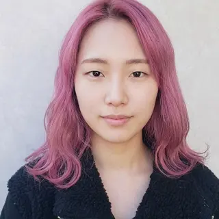 セミロング ベージュ＊Spica 【ミルクティー】のヘアスタイル