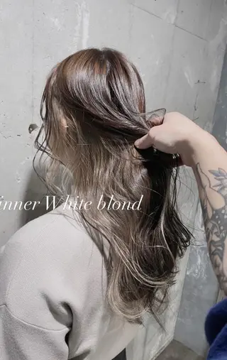 ロング カラー パーマ ヘアアレンジ メンズ キッズ ネイル マツエク・マツパ 韓国/トレンド レイヤー【101】のヘアスタイル