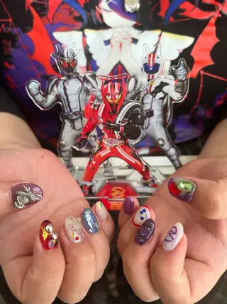 ネイル プライベートネイルサロンone nail所属・one nail 【カラフル/個性派】のネイルデザイン