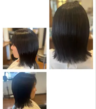 ミディアム 馬場 麻奈美のヘアスタイル