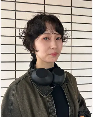 ショート パーマ デザインカット/ パーマ/nanaのヘアスタイル