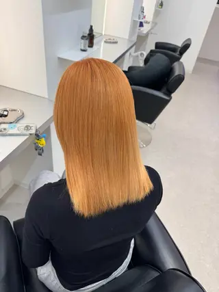 ミディアム カラー ブリーチ/艶カラー 💎koharu💎のヘアスタイル