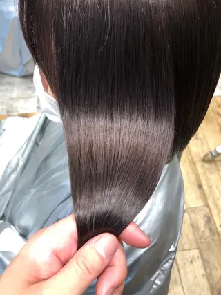 ショート カラー パーマ 新宿✨顔周りカット 韓国ヘア/坂本亜裟海のヘアスタイル