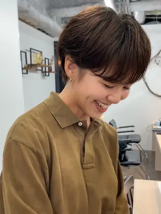 ショート パーマ レイヤーパーマ/ ショートパーマ/横浜のヘアスタイル