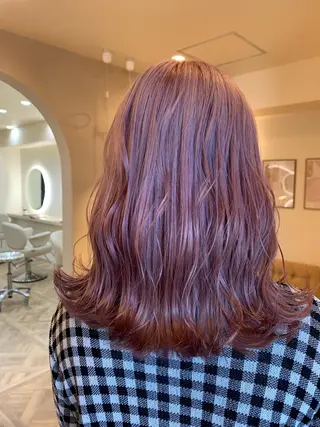 ミディアム カラー 矢場町/ダブルカラー /レイヤー/アリサのヘアスタイル