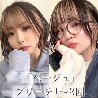 ミディアム カラー 韓国ヘア/艶カラー /田中悠佑のヘアスタイル