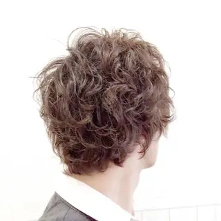 ショート カラー パーマ メンズ Rise Heart 中村 裕介のヘアスタイル