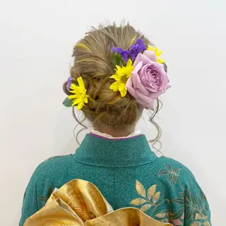 セミロング 💘カラー人気Ｎｏ. １💘SAYAのヘアスタイル