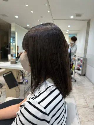 セミロング カラー 波巻パーマ/毛流れ パーマ☘️りゅうせいのヘアスタイル