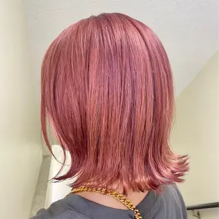 ミディアム カラー パーマ ヘアアレンジ メンズ キッズ ネイル マツエク・マツパ Hair & make Lamp所属・梅田のブリーチ特化 美容師KAI🥰のヘアスタイル