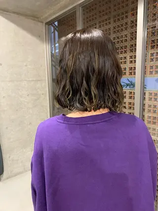 パーマ ボブパーマコテ巻き風 パーマNo1深江秀平のヘアスタイル