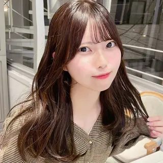 ロング カラー ヘアアレンジ 鎌形 李々果のヘアスタイル