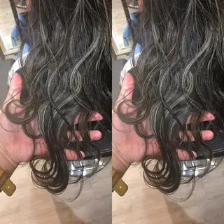 セミロング カラー 大久保 隆蔵のヘアスタイル