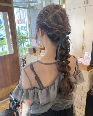 ロング 鈴木 奈波のヘアスタイル