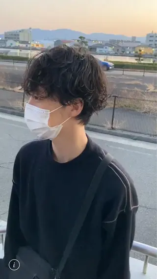 ミディアム 大谷 哲基のヘアスタイル