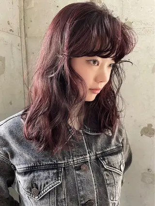 ミディアム カラー sano rikitoのヘアスタイル