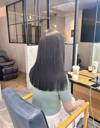 ロング カラー 韓国×髪質改善カラー 💎hinaのヘアスタイル