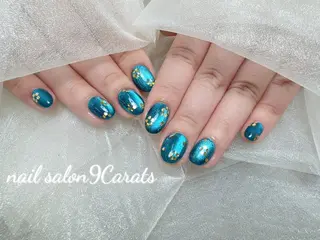 ネイル 💜ワンホンネイル ナインカラット💎のネイルデザイン