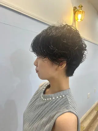 ショート パーマ Rigoletto所属・ショート/レイヤー 🎀細沼玲花のヘアスタイル